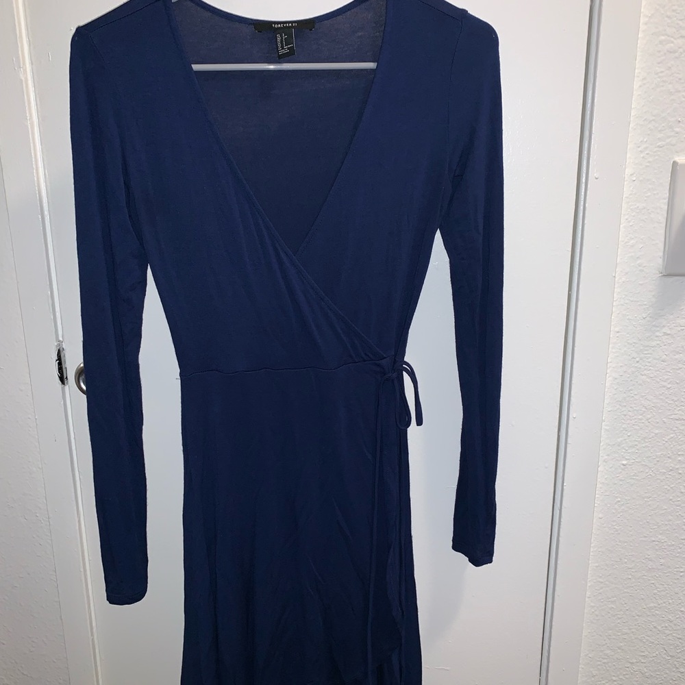 Forever 21 Long Sleeve Wrap Dress